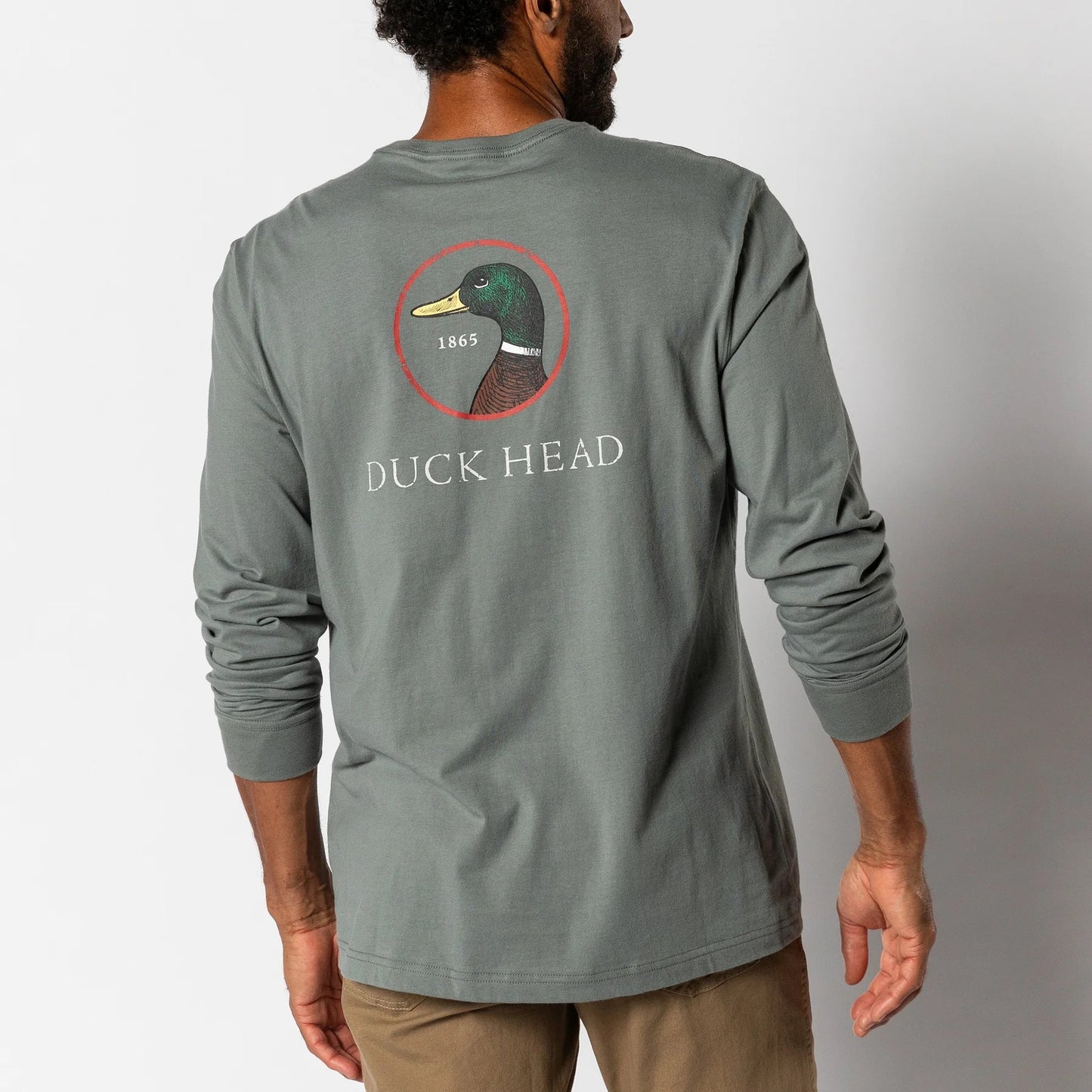 Duck Head Logo Long Sleeve T-Shirt (Sedona Sage)