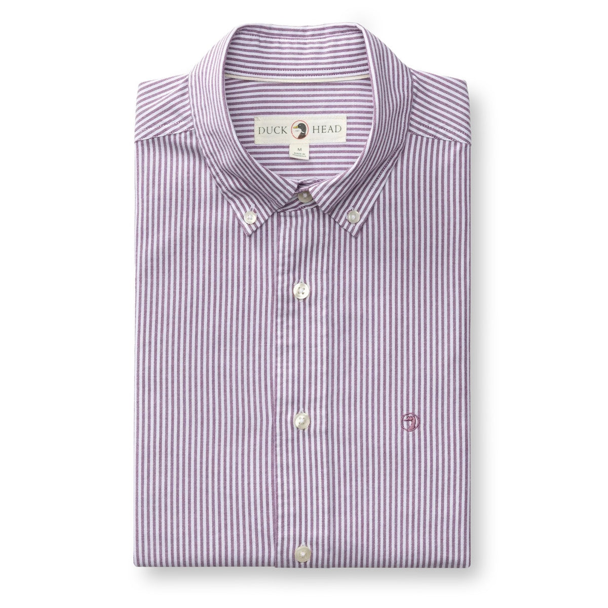 Duck Head Cotton Oxford Sport Shirt - Aubergine