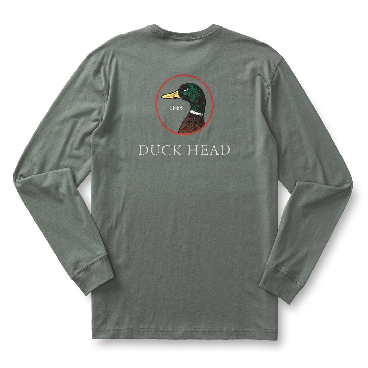 Duck Head Logo Long Sleeve T-Shirt (Sedona Sage)