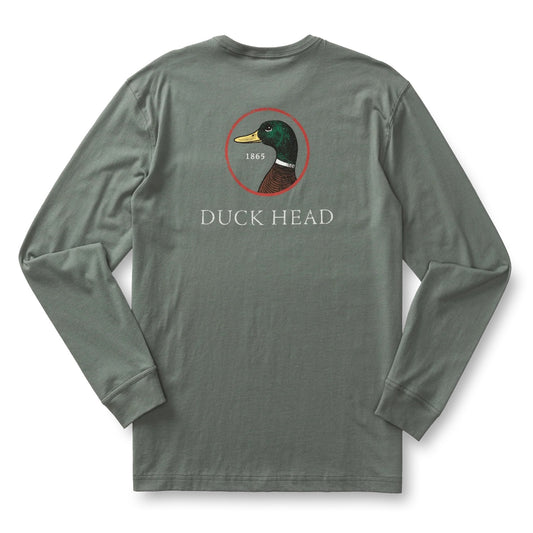 Duck Head Logo Long Sleeve T-Shirt (Sedona Sage)