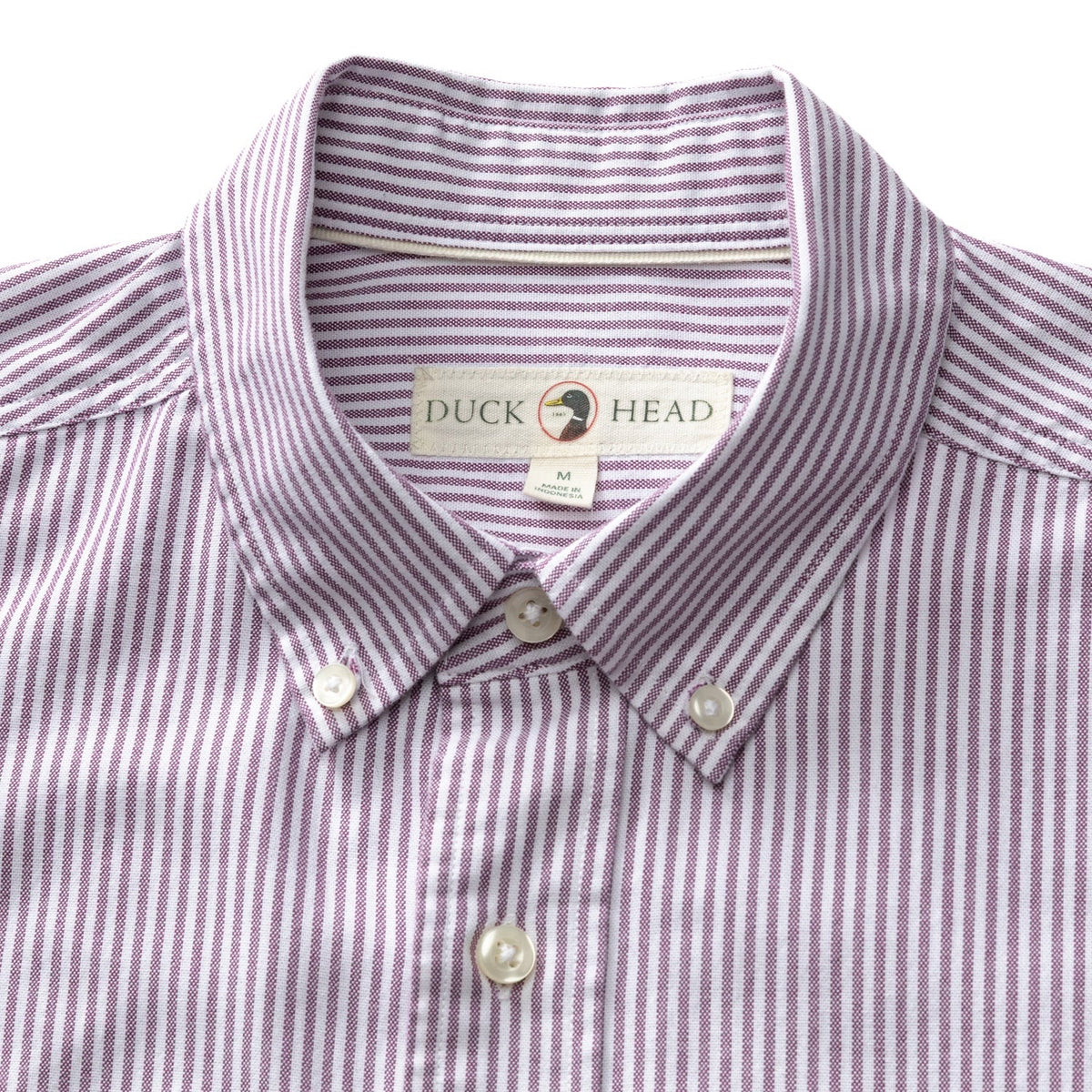 Duck Head Cotton Oxford Sport Shirt - Aubergine