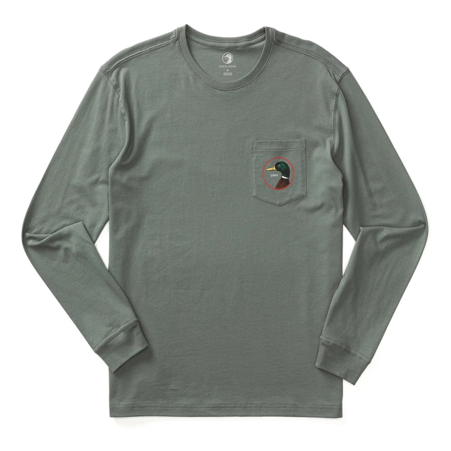 Duck Head Logo Long Sleeve T-Shirt (Sedona Sage)