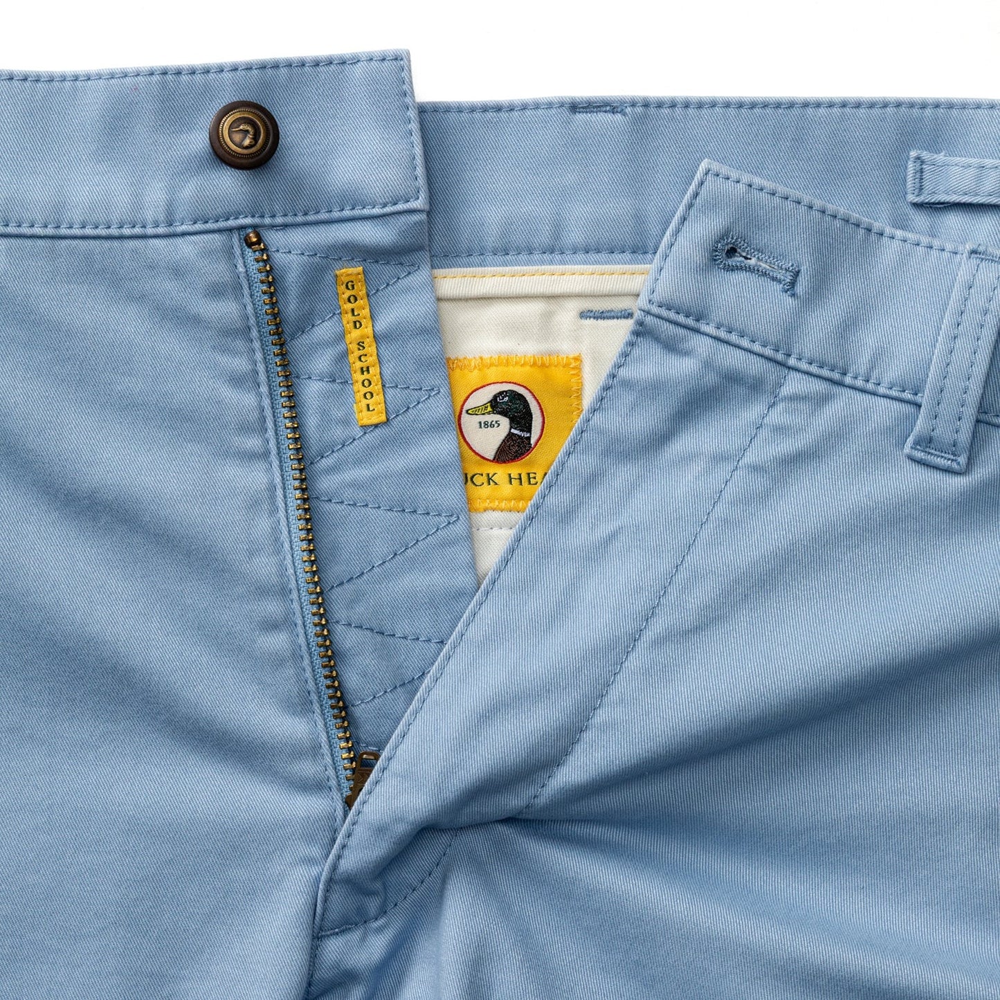 Duck Head 7" Gold School Chino Short- Chambray Blue