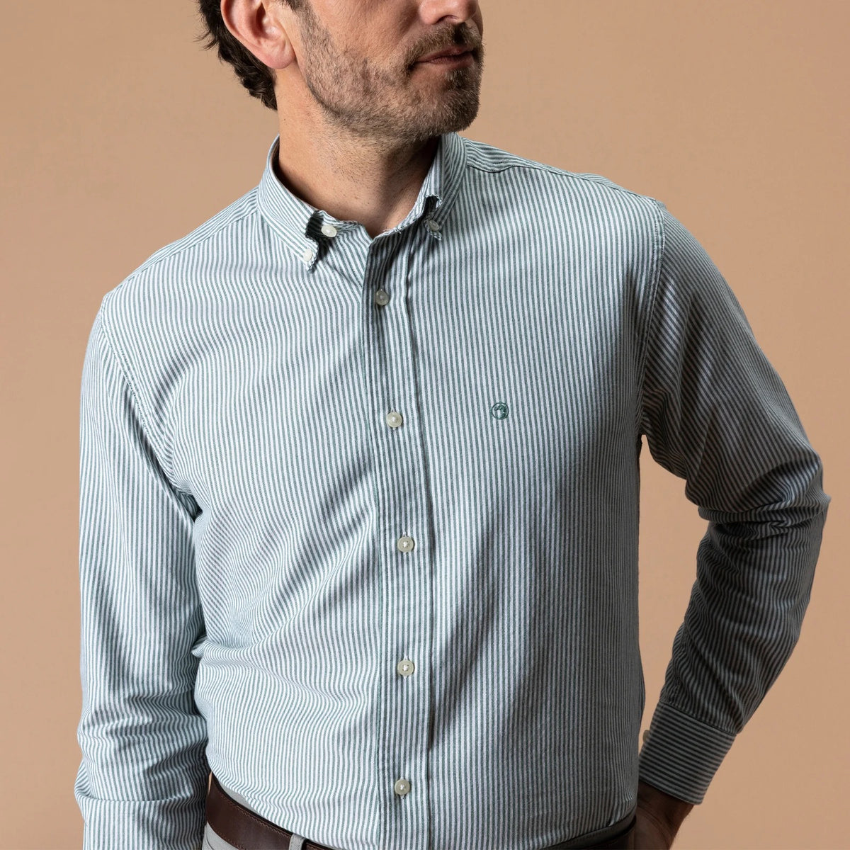 Duck Head Cotton Oxford Sport Shirt - Hunter Green