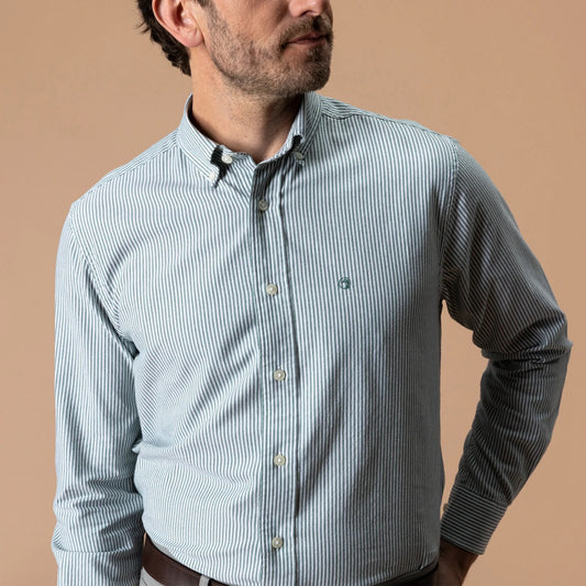 Duck Head Cotton Oxford Sport Shirt - Hunter Green