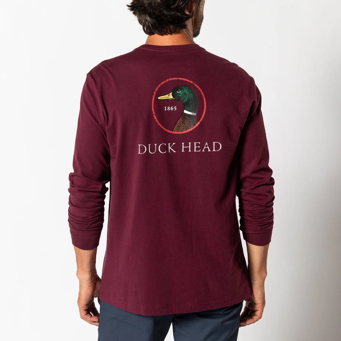 Duck Head Logo Long Sleeve T-Shirt (Fig)