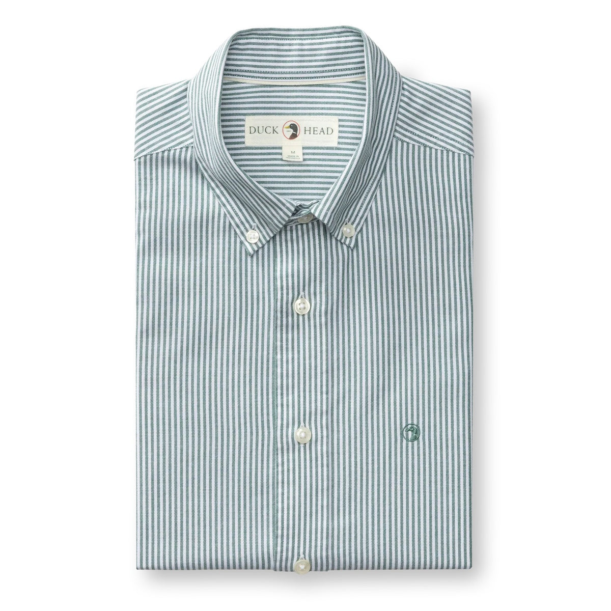 Duck Head Cotton Oxford Sport Shirt - Hunter Green