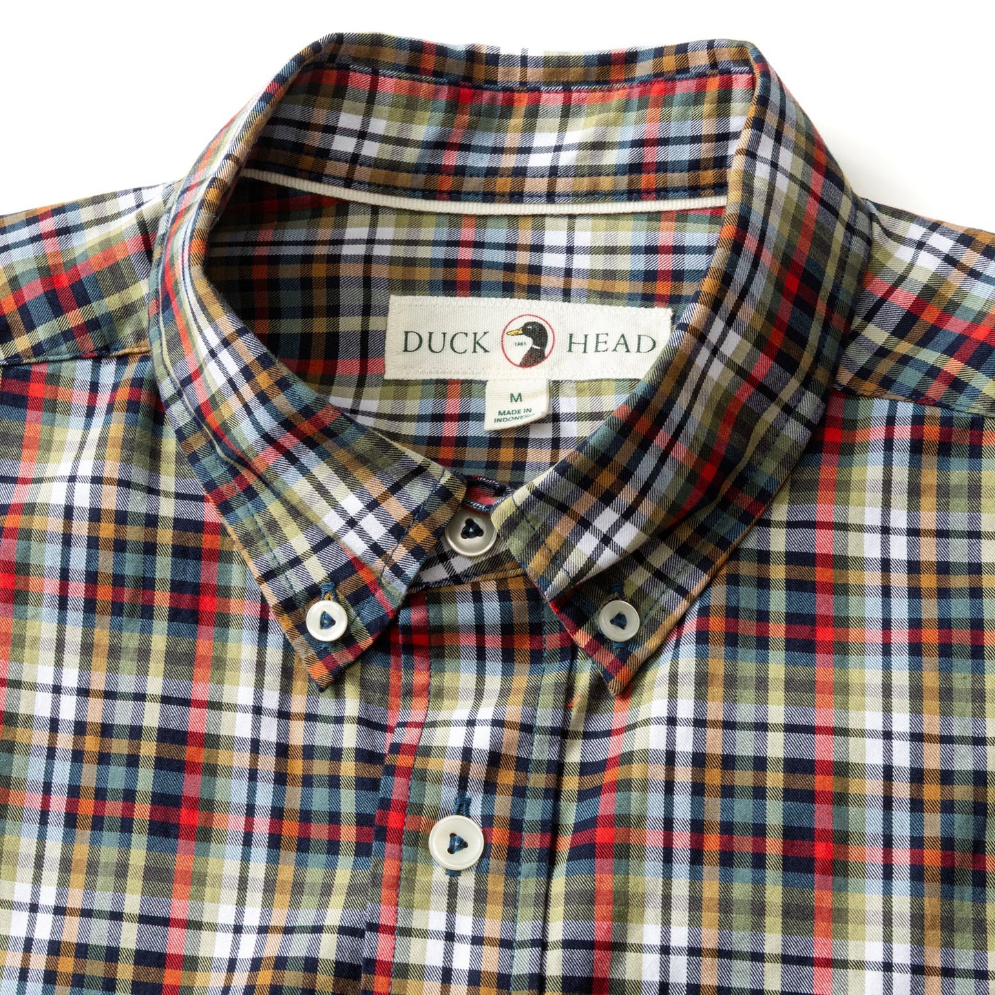 Duck Head Cotton Twill Sport Shirt- Baley (Maritime Blue)