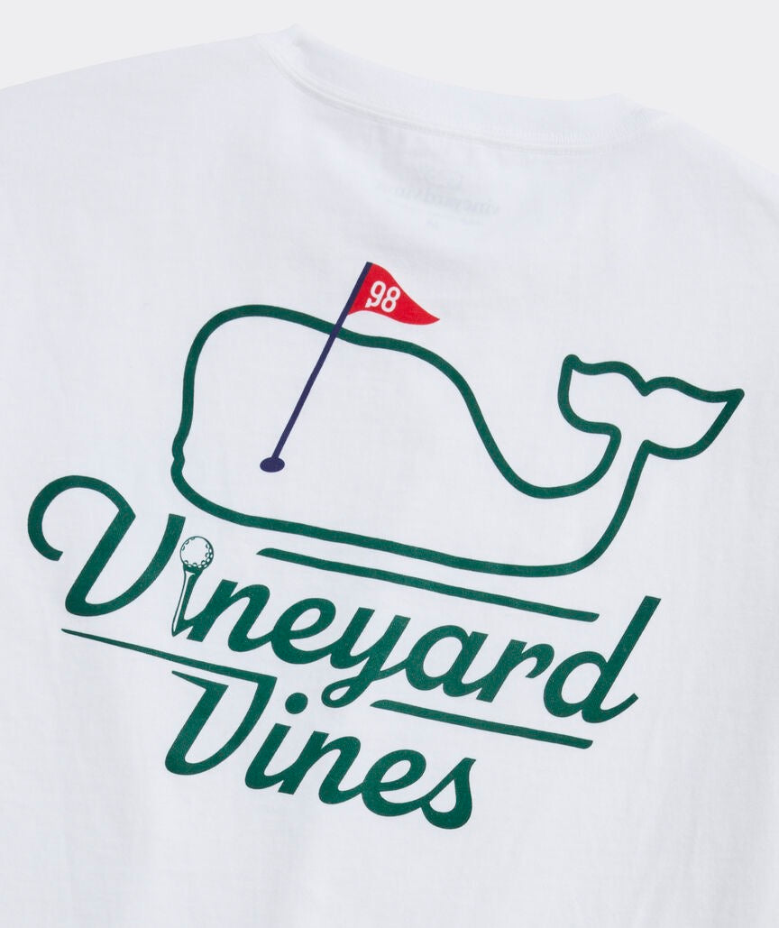 Vineyard Vines Golf Flag Short-Sleeve Tee - White
