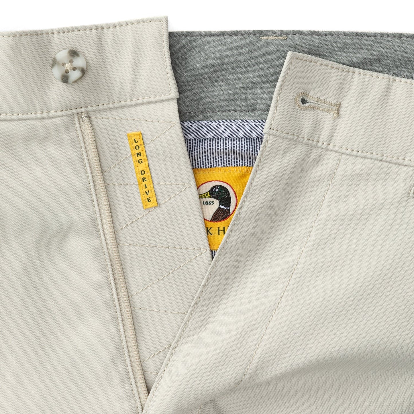 Duck Head 9" Long Drive Performance Short- Stone