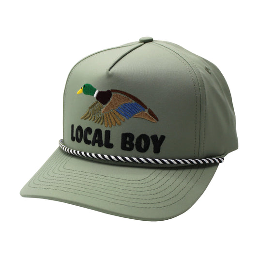 Local Boy Wild Duck High Crown Rope Hat