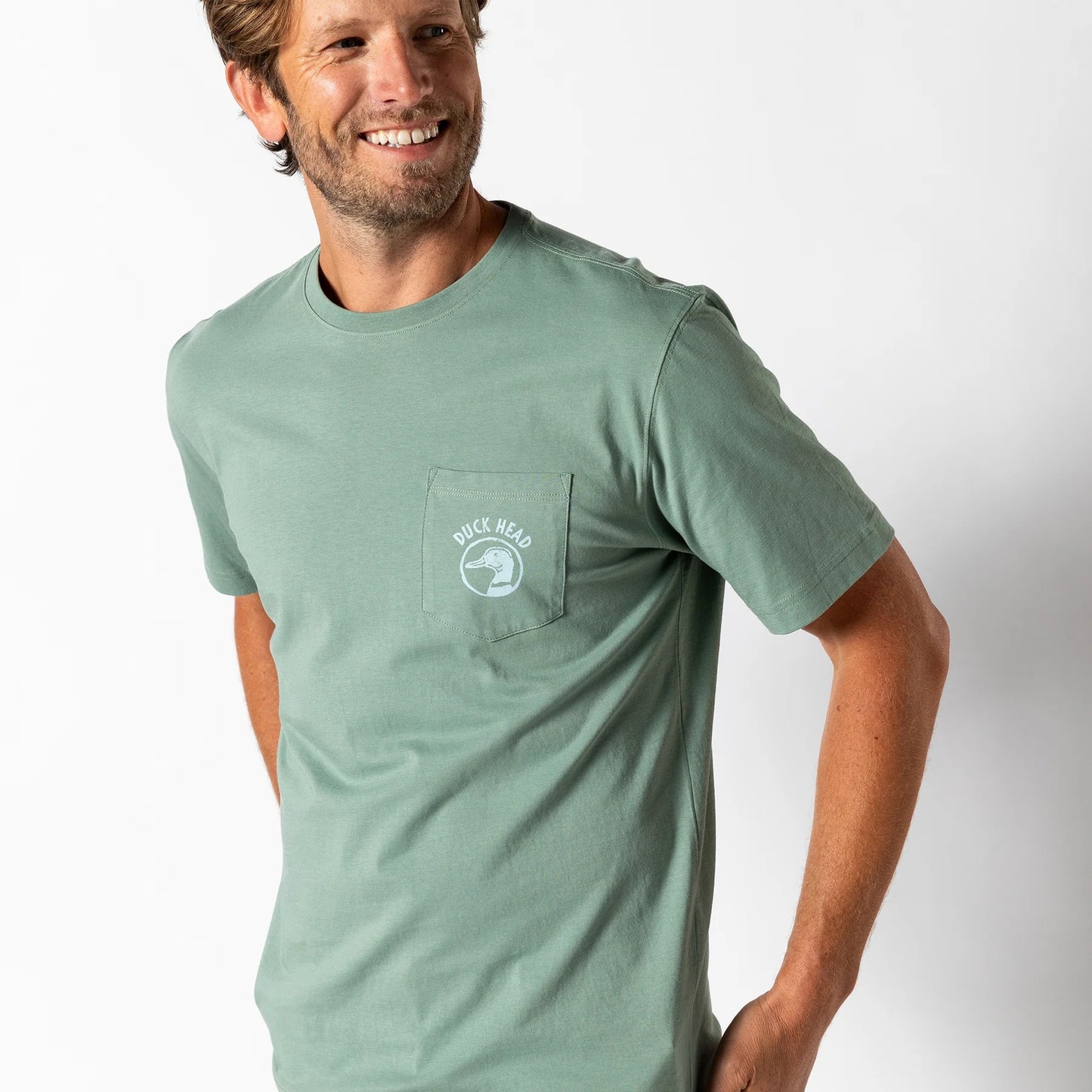 Duck Head Sure Sign Short Sleeve T-Shirt (Shadow Green)