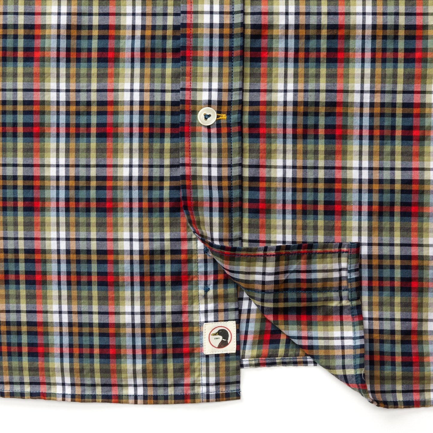 Duck Head Cotton Twill Sport Shirt- Baley (Maritime Blue)