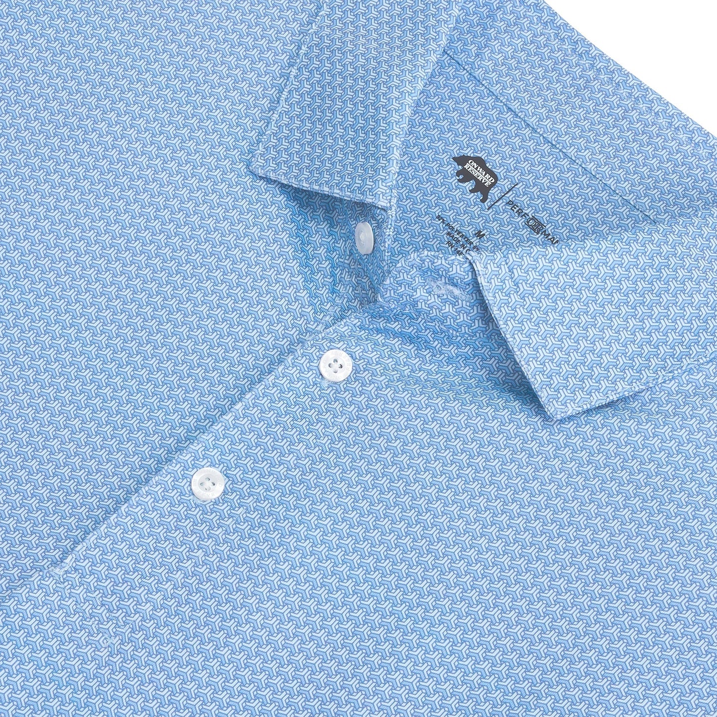 Onward Reserve Bonnie Printed Performance Polo - Riviera