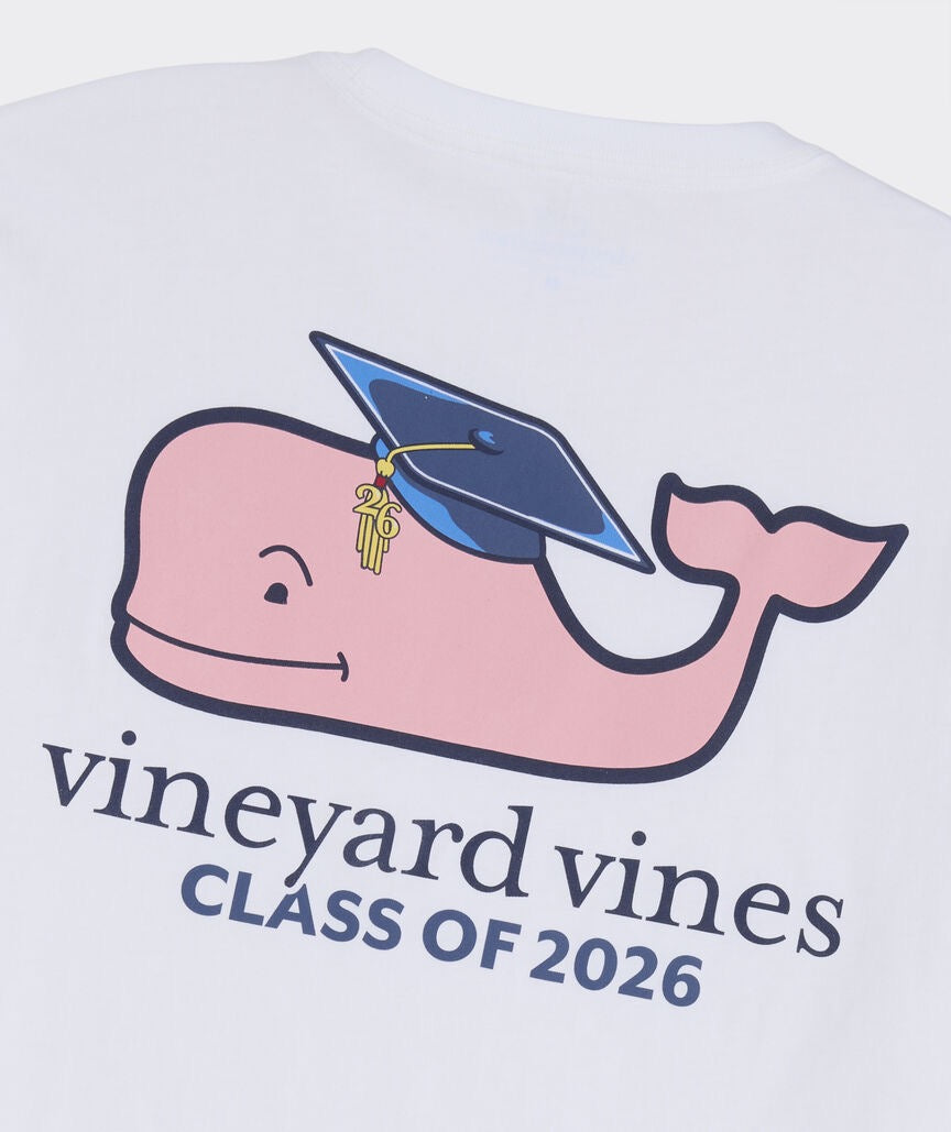 Vineyard Vines Class Of 2026 Graduation Short-Sleeve Pocket Tee - White Cap
