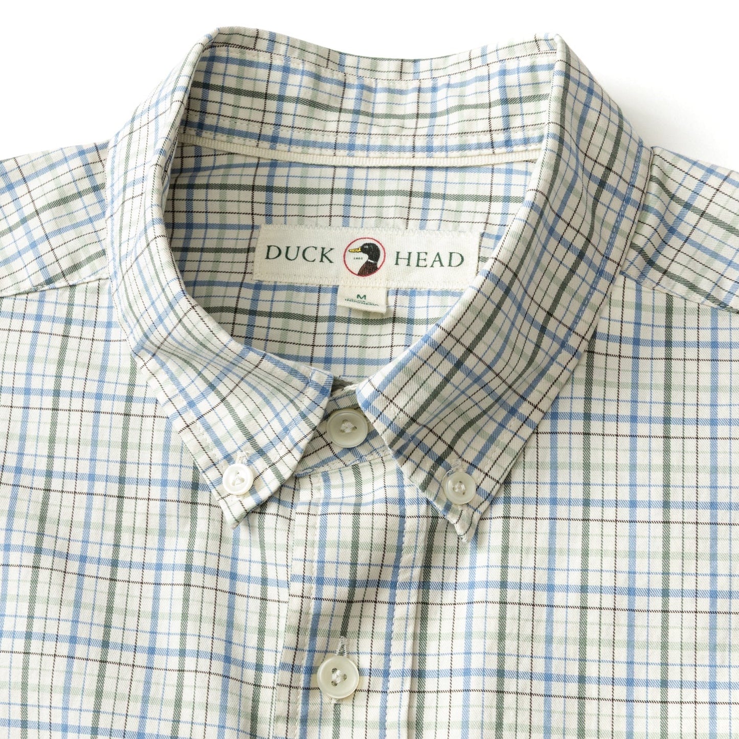 Duck Head Cotton Twill Sport Shirt- Cooper (Lake Blue)