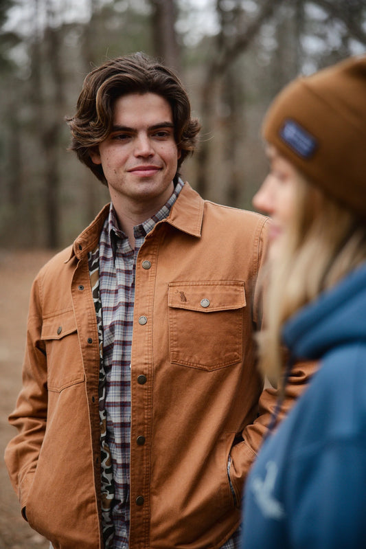 Local Boy Sportsman's Shacket (Rustic Oak)