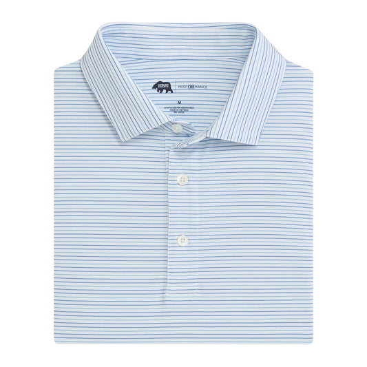 Onward Reserve Driver Stripe Performance Polo - Azurine