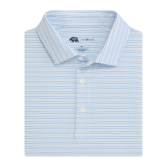 Onward Reserve Driver Stripe Performance Polo - Azurine