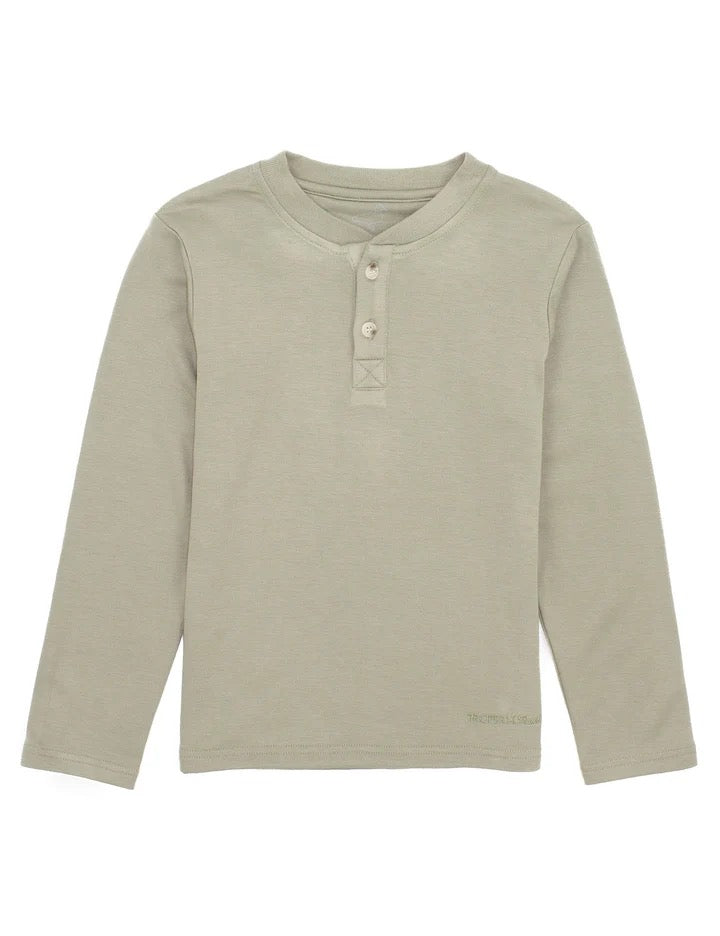 Properly Tied Shoreline Henley LS - Cedar