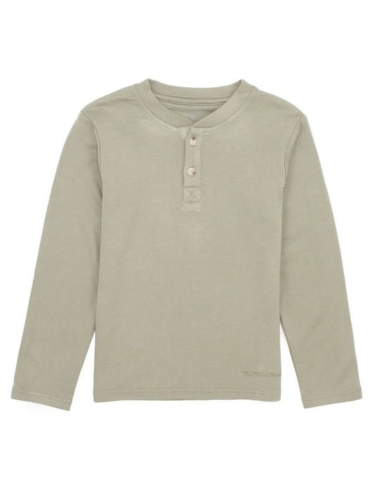 Properly Tied Shoreline Henley LS - Cedar