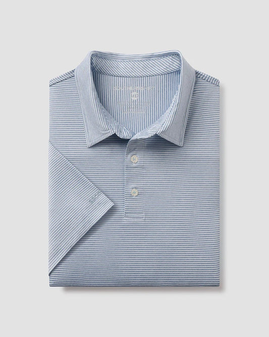 Southern Shirt Heather Madison Stripe Polo- Windsor