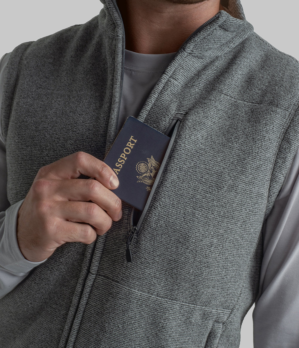 Basecamp Fleece Vest- Granite