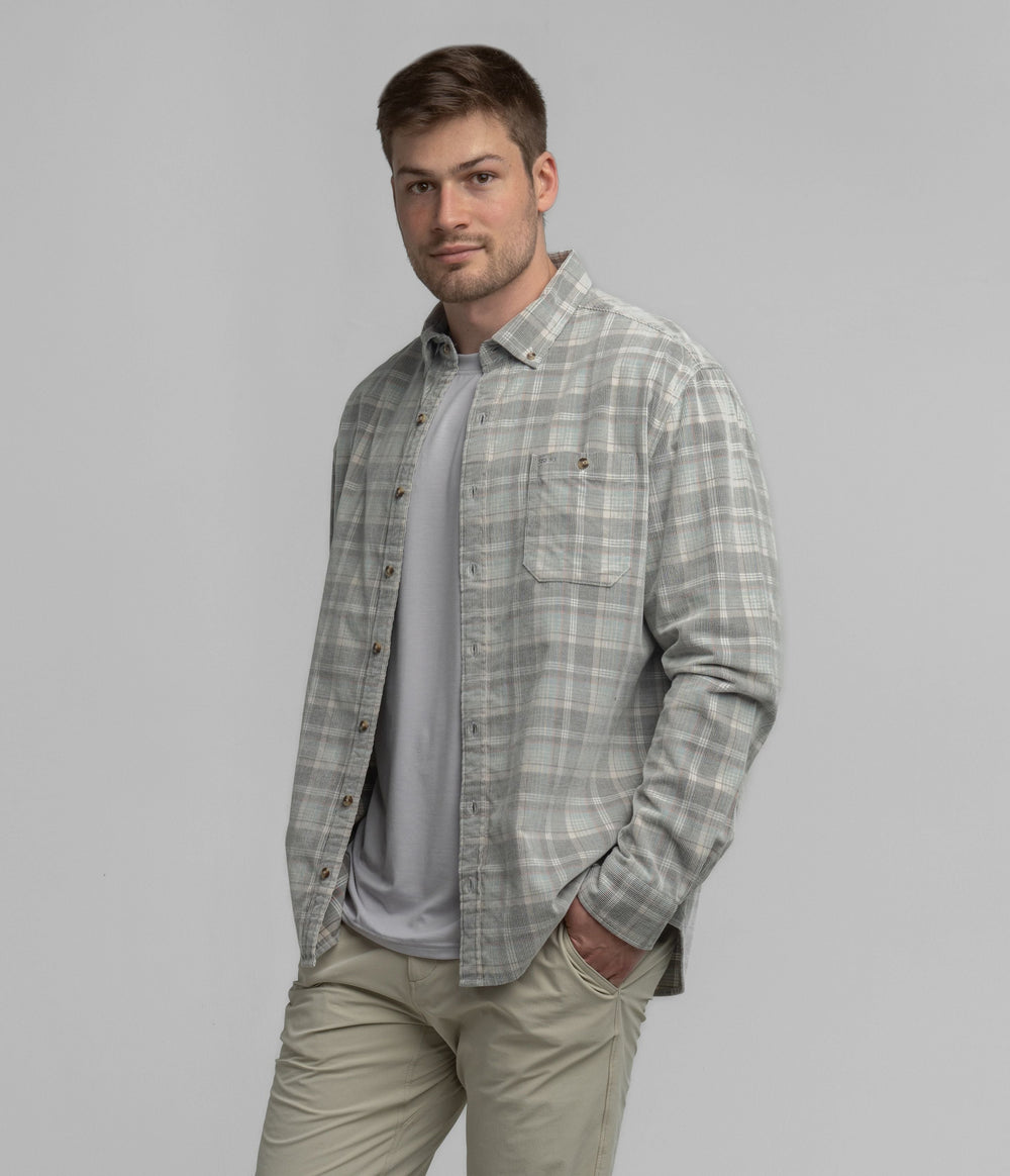 Braxton Lightweight Cord Flannel- Avondale