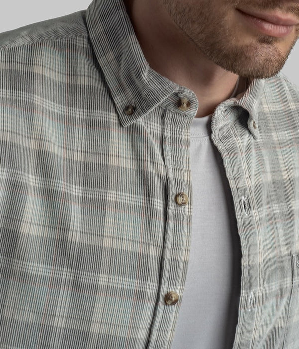 Braxton Lightweight Cord Flannel- Avondale