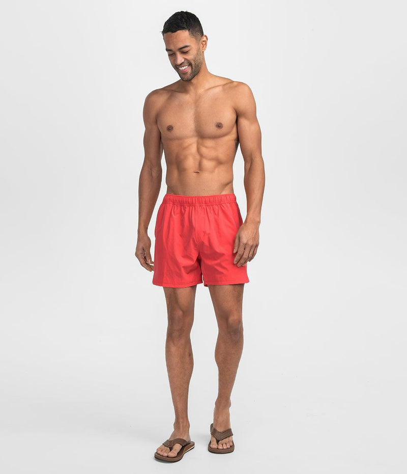Southern Shirt Sand To Surf Volley - Spiced Coral (5" inseam)