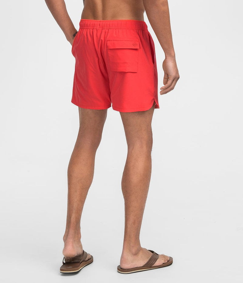 Southern Shirt Sand To Surf Volley - Spiced Coral (5" inseam)