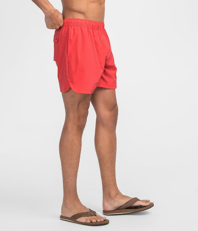 Southern Shirt Sand To Surf Volley - Spiced Coral (5" inseam)