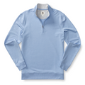 Duck Head Dunmore Performance 1/4 Zip Pullover - Serenity Blue Heather