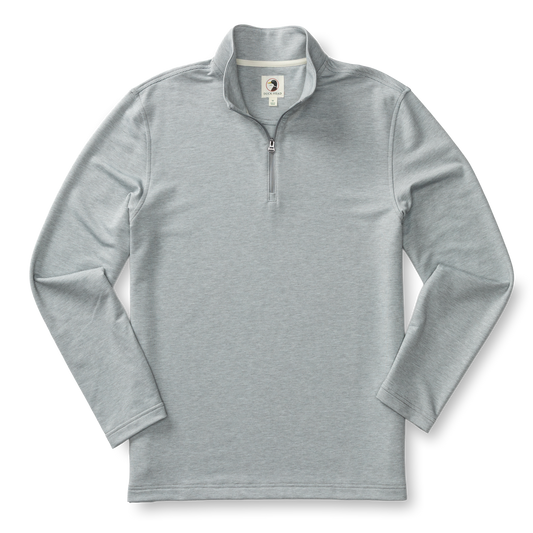 Duck Head Dunmore Performance 1/4 Zip Pullover - Ultimate Grey Heather