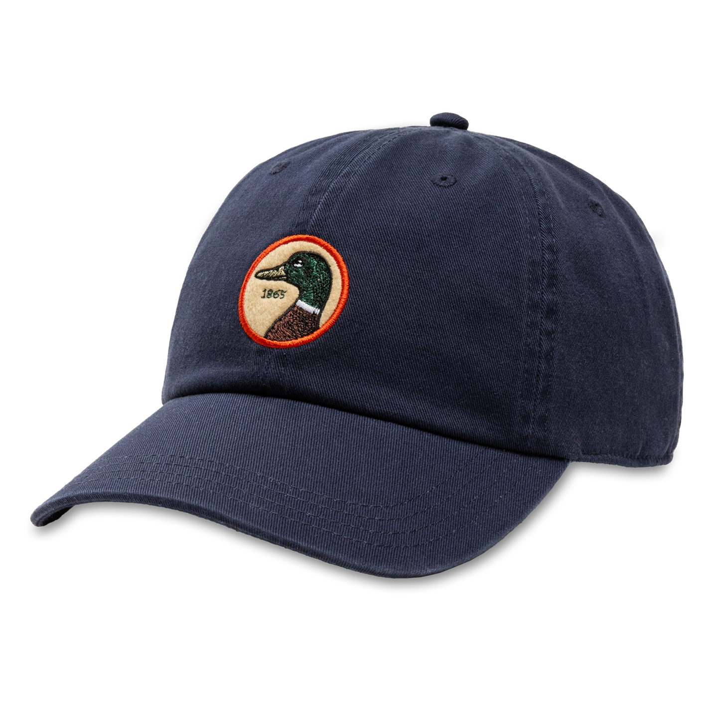 Duck Head Circle Patch Twill Hat (Maritime Blue)