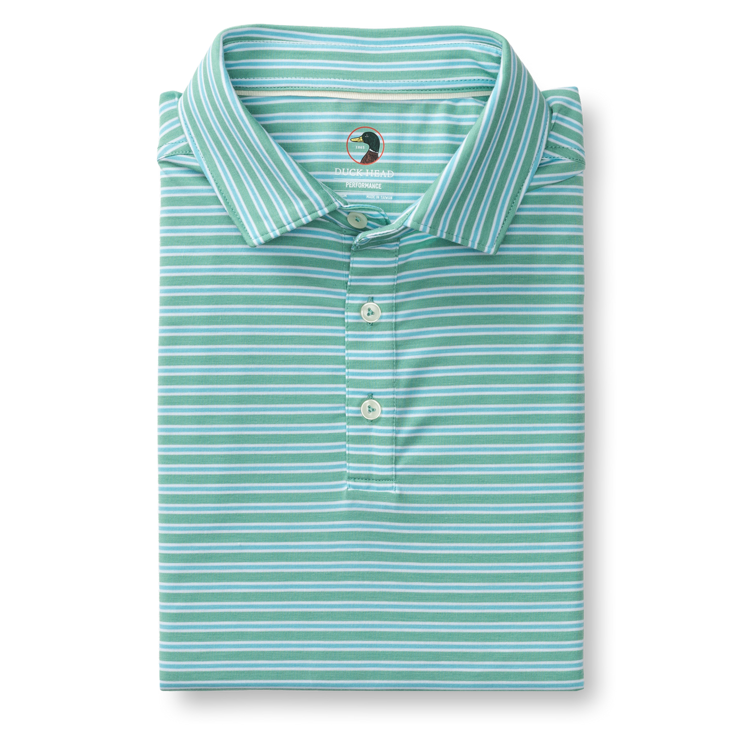 Duck Head Summerford Performance Jersey Polo - Aspen Green