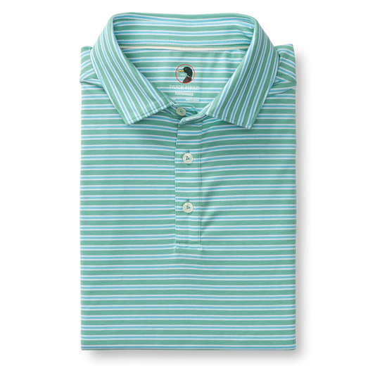 Duck Head Summerford Performance Jersey Polo - Aspen Green
