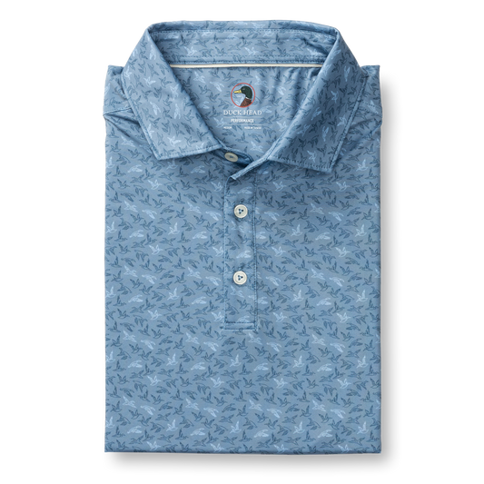 Duck Head Long Drive Performance Polo - Wingbeat