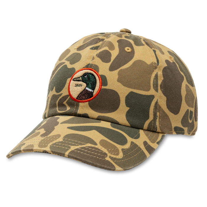 Duck Head Circle Patch Twill Hat (Camo)