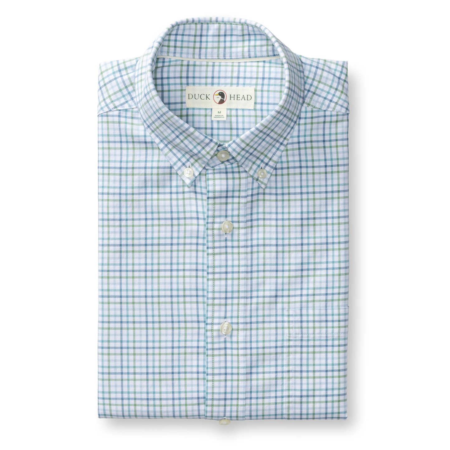 Duck Head Oxford Sport Shirt Cooke Plaid - Aspen Green